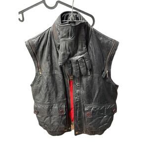 Leather vest